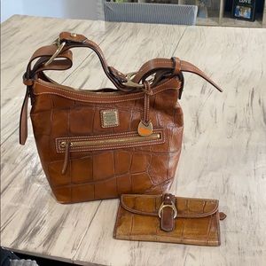 Dooney and Burke purse & matching wallet